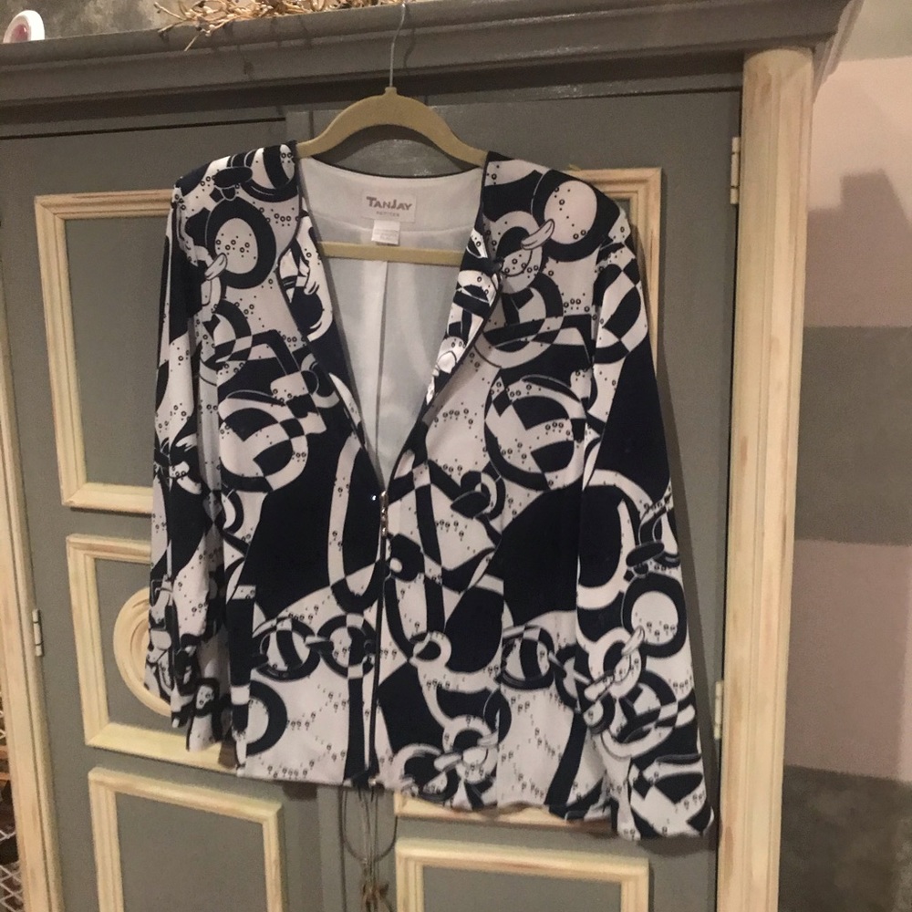 TanJay Navy/White Jacket. NEW